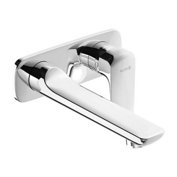 Baterie lavoar, Kludi, Ameo, montaj pe perete, pipa 18,5 cm, crom