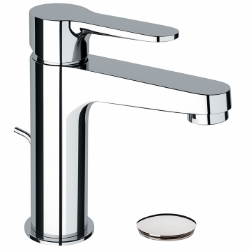 Baterie lavoar Remer Rubinetterie Winner W10P, monocomandata, ventil pop-up, cartus ceramic, crom lucios, alama