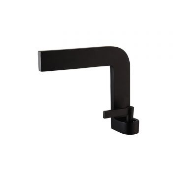 Baterie pentru chiuveta baie, Model negru mat, Dimensiune 19 cm