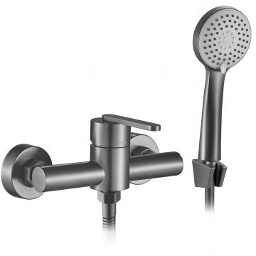 Baterie pentru dus Rea Ontario, gri mat