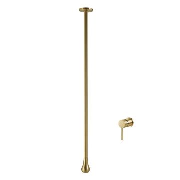 Baterie pentru lavoar Selya, suspendata, auriu, 170 cm, din alama sanitara si otel inoxidabil, Elysium Baterie pentru lavoar Selya, suspendata, auriu, 170 cm, din alama sanitara si otel inoxidabil, Elysium