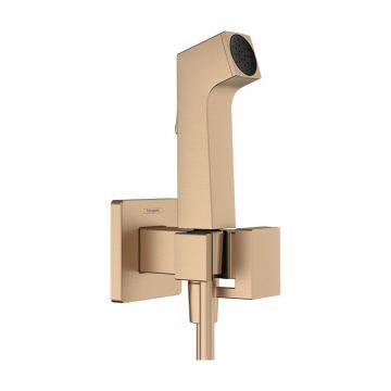 Duș igienic, Hansgrohe, Bidette, 1jet, EcoSmart+, bronz periat, 29233140