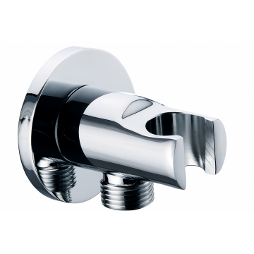 Racord apa cu brat suport dus Remer Rubinetterie 337M, alama cromata, montaj perete tavan, filet 1 2