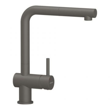 Baterie bucatarie Schock Epos Extractibila Cristadur - Culoare silverstone