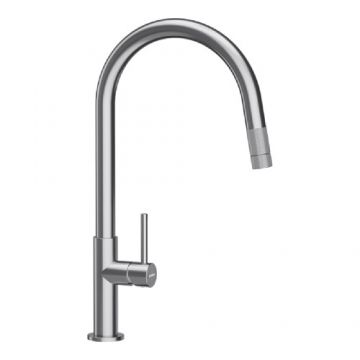 Baterie bucatarie Schock Talia cu cap extractibil - Culoare inox periat