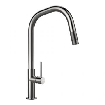 Baterie bucatarie Schock Talinos cu dus extractibil - Culoare inox periat