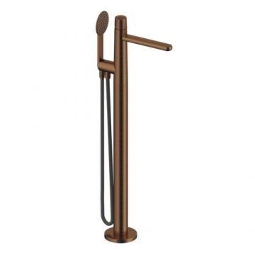 Baterie cada freestanding Sanycces Dedal cu kit de dus, rose gold - Culoare rose gold