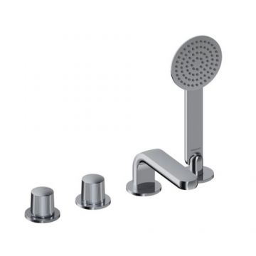 Baterie cada Sanycces Dedal plisat cu 4 treceri , crom - Culoare Crom