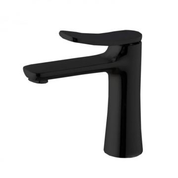 Baterie lavoar cu ventil inclus, negru mat, monocomanda, FIMA Flo