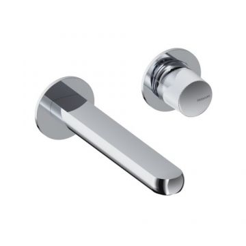 Baterie lavoar incastrata Sanycces Dedal plisat, crom - Culoare Crom