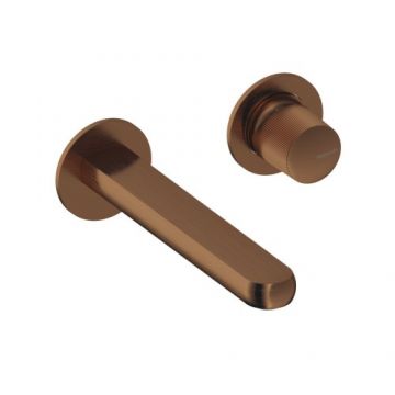 Baterie lavoar incastrata Sanycces Dedal plisat, rose gold - Culoare rose gold