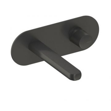 Baterie lavoar incastrata Sanycces Dedal, raw metal - Culoare Gri inchis