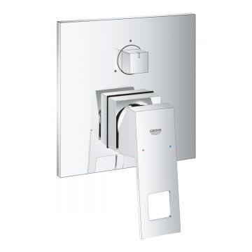Baterie dus  Grohe Eurocube, monocomanda, diverter, 3 iesiri, crom - 24094000