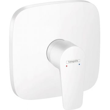 Baterie dus Hansgrohe Talis E montaj incastrat,  alb mat - 71765700