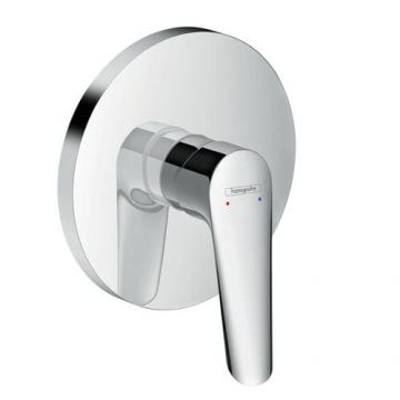 Baterie dus incastrata Hansgrohe Logis E, crom lucios -   71603000