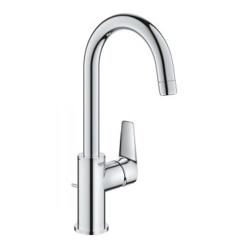 Baterie lavoar Grohe BauEdge, 3/8'', marimea L, monocomanda, pivotanta,  crom - 23760001